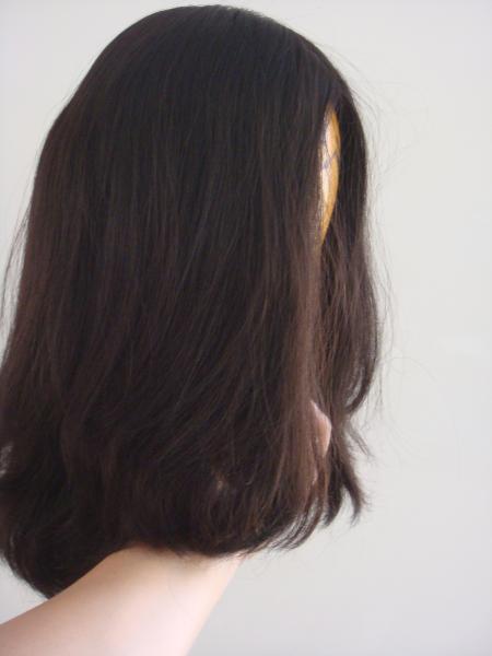 Perruque à cheveux humains doux sans enchevêtrement Perruque à cheveux féminins avec dentelle brune