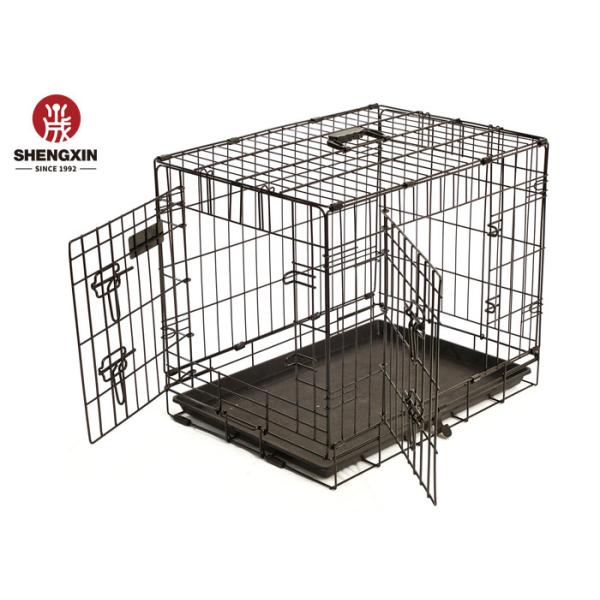 48'' Stainless Steel Dog Crate 122x78x84cm Heavy Duty Large Dog Kennel