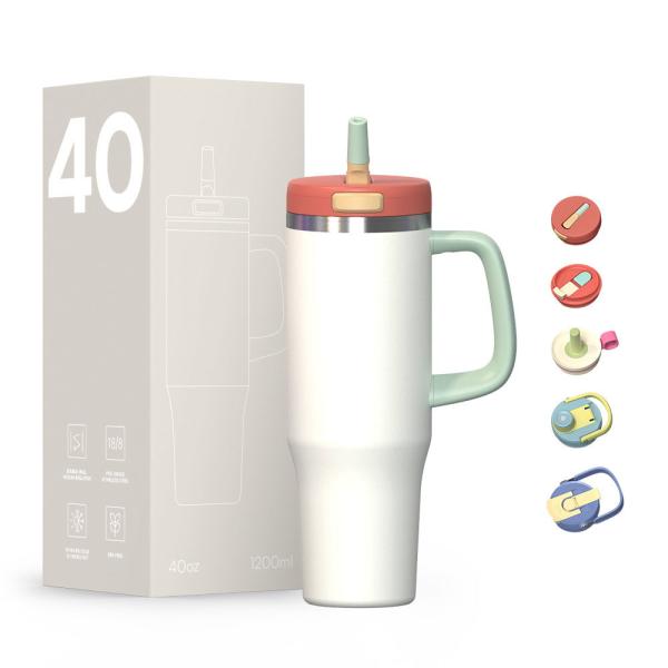 32oz Capacity Portable Water Cup Keep Warm For 12-24 Hours BPA Free Material Type Perfect for Travel and Outdoor Activities