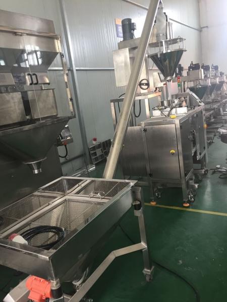 Oatmeal Pouch Packing Machine For Stand Up Bag , Dry Powder Filling Equipment With Zipper