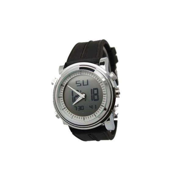 42.0mm LCD Display Alloy Mens Digital Watches With Silicon Band