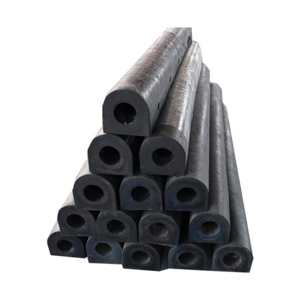 H300xW300xL500mm Marine D Rubber Docking Bumper in Customized Size and Black/Grey