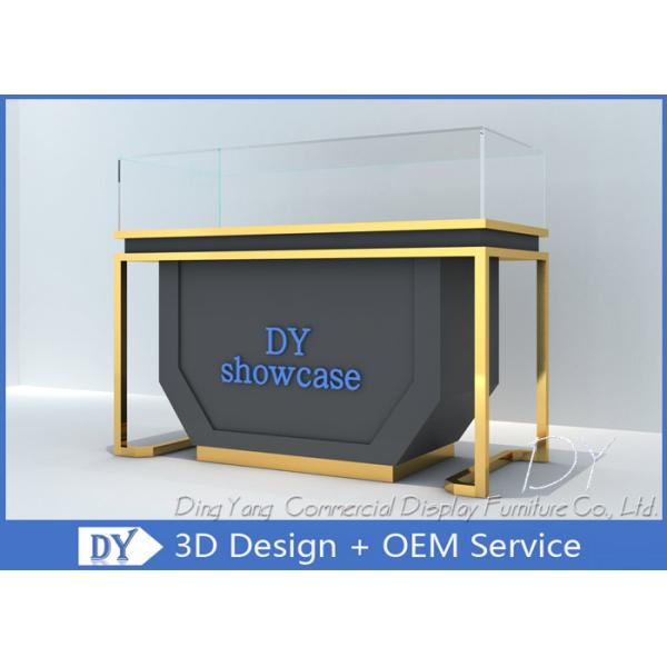 Fashion Attractive Gray Jewelry Store Showcases / Big Storage Jewelry Display Cases