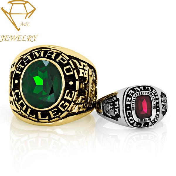 AAA CZ Vintage Custom University Rings