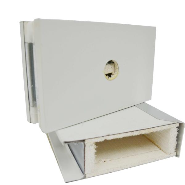 75mm Insulation Wall Roofing Hollow MGO / Rock Wool / Sandwich Panel For Cleanroom