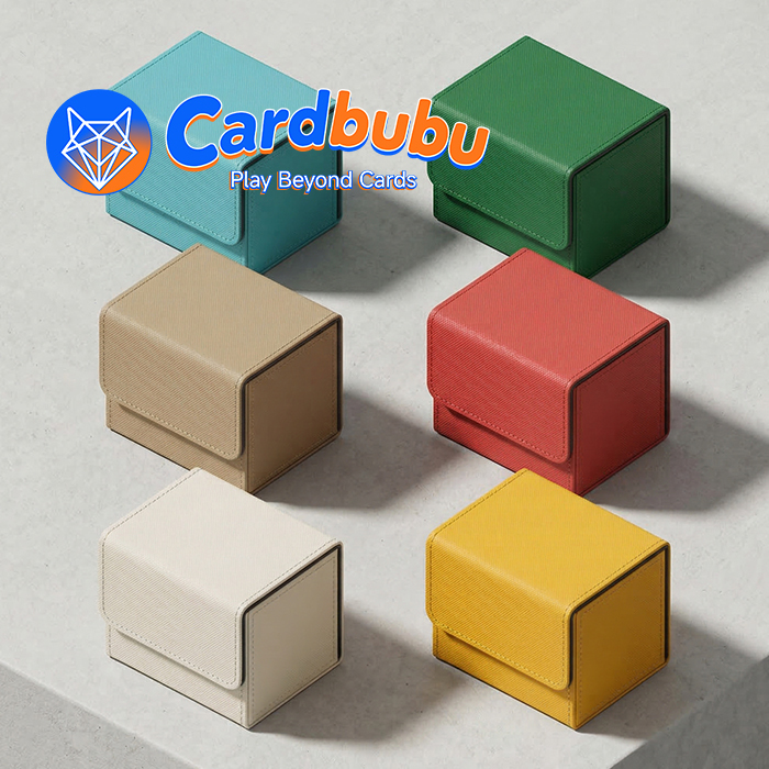 Custom PU Leather Deck Box for 100  Double Sleeved Cards  Soft Flannel Interior Trading Card Case for MTG Yugioh  TCG Games