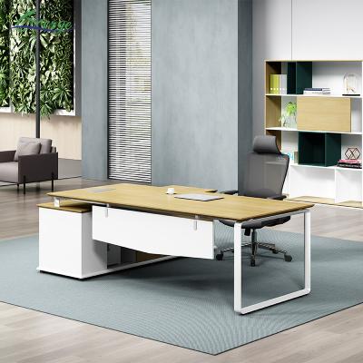 Latest Office Table Designs Executive Desk L Shaped MFC Manager Table