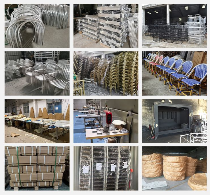 Aluminum Outdoor Bar Stool Waterproof & UV-Resistant Patio & Bar High Stool