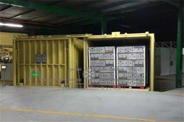 Chambre froide de conteneur de contrôle de PLC de 72KW R404A avec le refroidisseur de vide