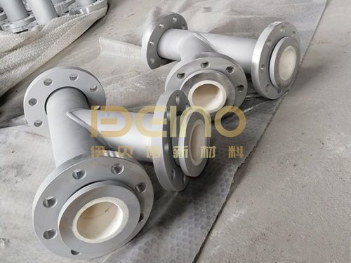 Ceramic Lined Pipe Fittings Lithium Battery Lined With Ceramic Tube