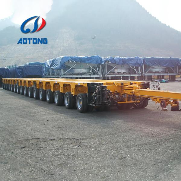 Hydraulic Bridge Truck Trailer with 500 Tons Capacity and Multi-axle Goldhofer Axles