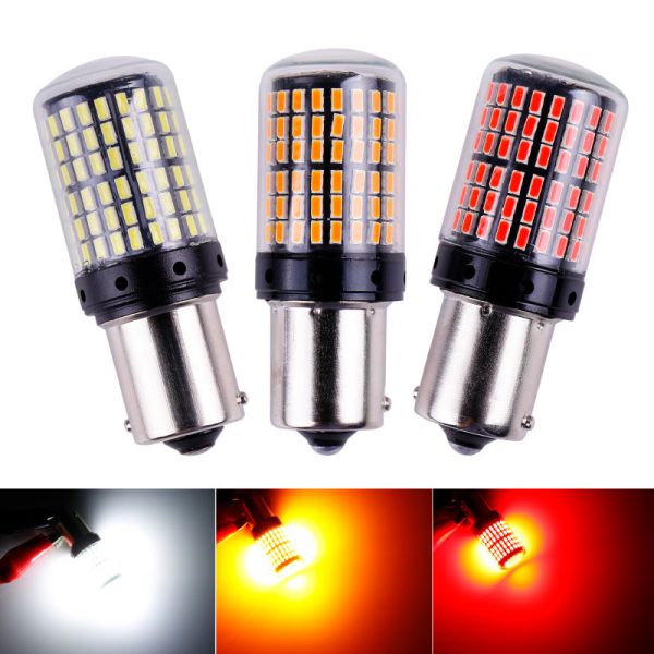 Automotive Lighting Solution 2 Pieces PY21W LED Bulb Long Lifespan Waterproof