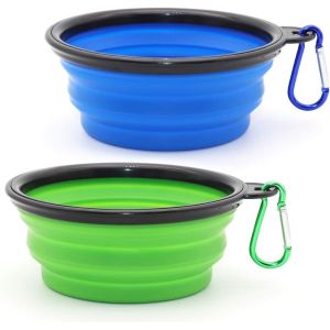 Silicone Pet Bowls for Dogs Cats, Non-Slip Collapsible Pet Food Water Bowls, BPA