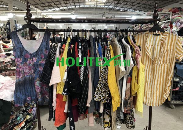 Colorful Second Hand Womens Cotton Blouses Mixed Size For Southeast Asia