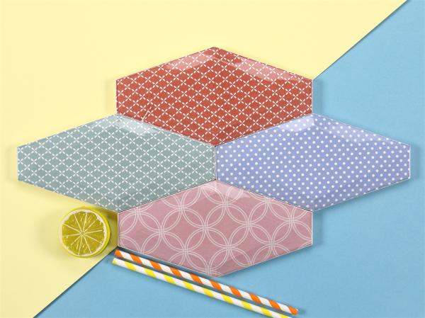 AAA Grade 10x20cm Bevelled Bread Wall Tiles for Indoor Use