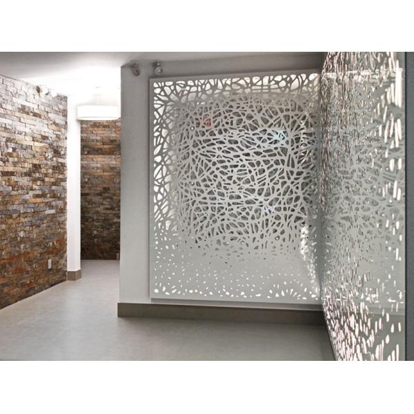 Powder Coated Aluminum Privacy Fence Decorative Waterproof 6ft Height