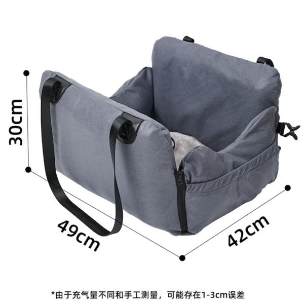 42*49*30CM Cute Pet Supplies Grey Multifunctional Car Airbag Pet Nest Convenient Travel Cat And Dog Pet Handbag