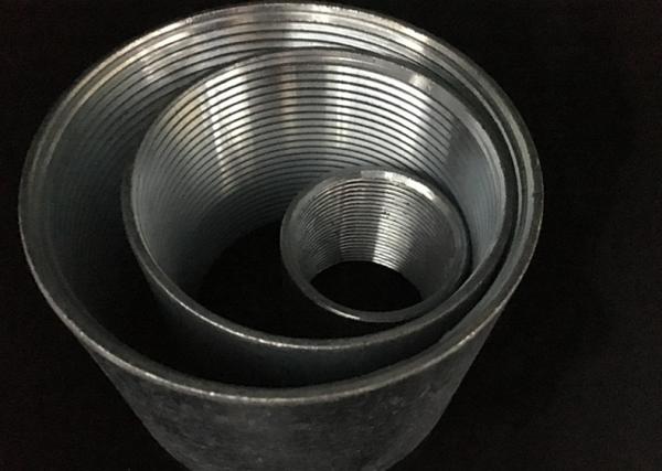Acoplamento rígido aço revestido com zinco, acessórios de conduta IMC, acoplador elétrico galvanizado com roscas