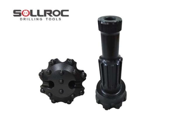 Shank M40 115mm DTH Drilling Tools Black 4'' DTH Bit For Rock Mining