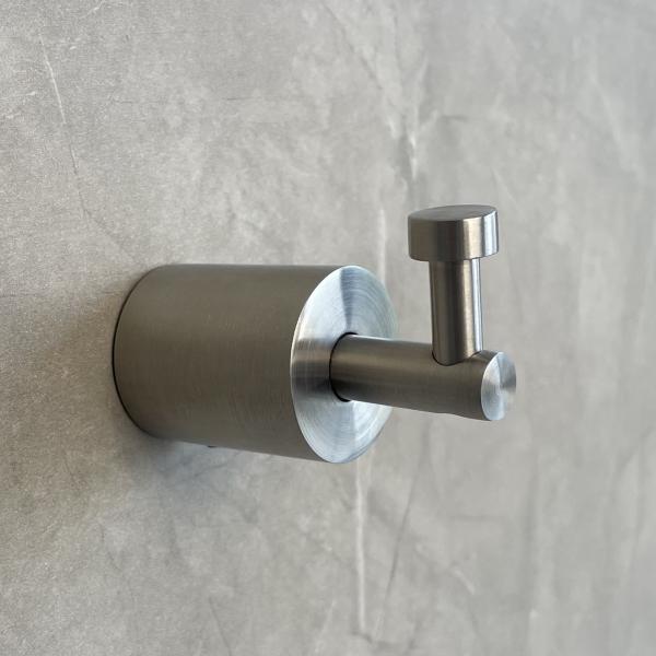 Towel Wall Mounted Bathroom Robe Hooks SUS304 Stainless Steel Heavy Duty Brushed Silver