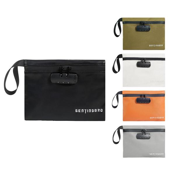 Денежная сумка с замком KaAutoler Огнеупорная и водонепроницаемая денежная сумка с закрывающим цилиндром Огнеустойчивый сейф Денежная сумка Locki