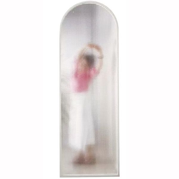 Antique Grid Patterned Tempered Embossed Decorative Glass Interior Wall Partition Panel