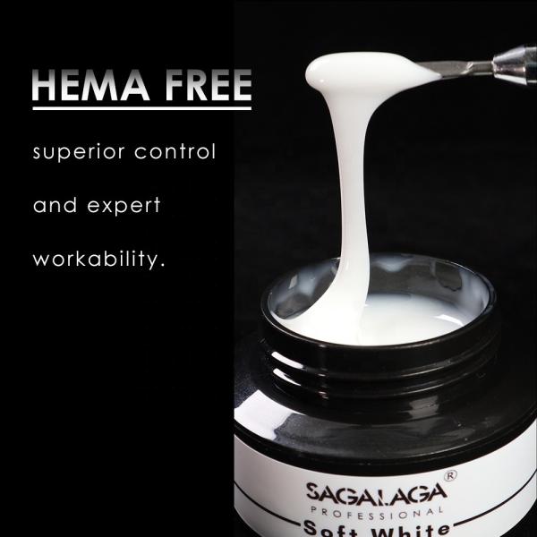 High Viscosity With UV Lamp  HEMA FREE Hard Gel Builder UV Gel Polish Finger Hard Gel Extension