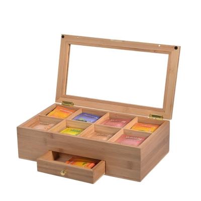 Caixa de armazenamento do produto 8 compartimentos 1 gaveta para escovas saco de chá loções de sombra de olho batom Polonês de unhas Design retangular