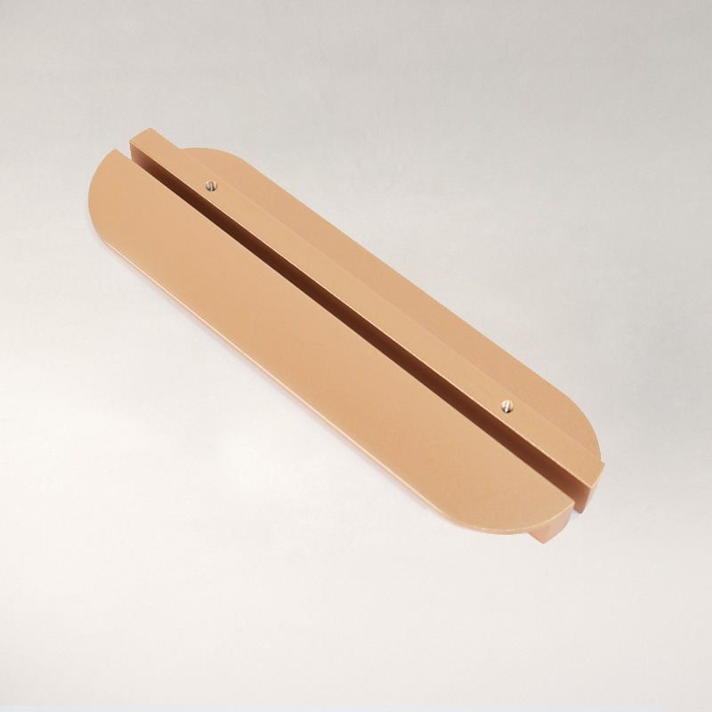Customized Mold Gold Handles for Cabinets Salix Leaf Knob Furniture
