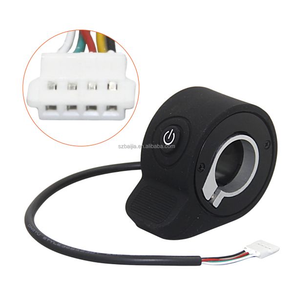 Portable E Scooter Thumb Throttle Accelerator With On / Off Button For KUGOO S1 PLUS Parts