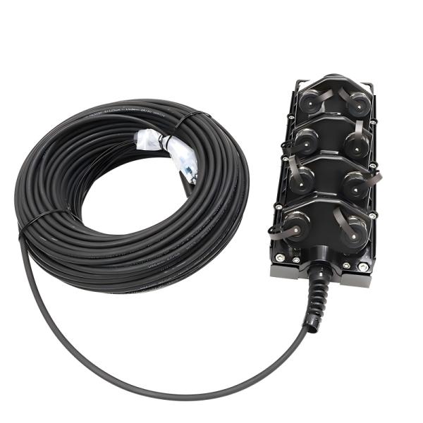 FTTA OptiTap MPO To LC UPC 12Core Outdoor Waterproof Cable 9/125 G.657.A1 LSZH Jacket