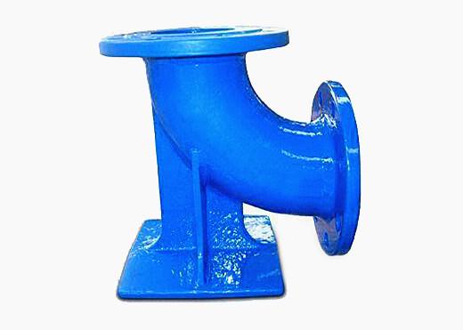 Water Supply Ductile Iron Elbow Double Flange 90 Degree Duck Foot Bend