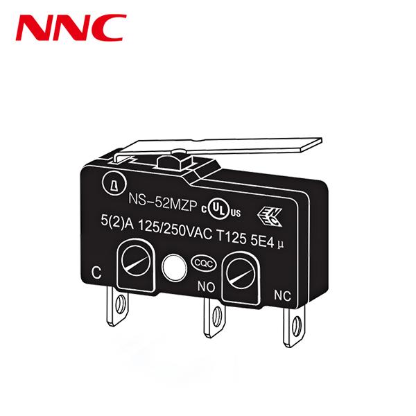 NNC Dustproof Microswitch NS 2mm gap Series with different kinds of lever High-Speed and Accurate Switch for Industrial Automation