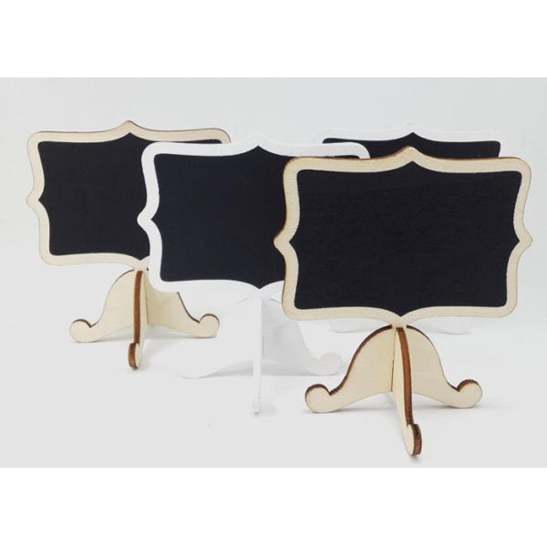 Small Wooden Crafts Gift Blackboard Seat Card For Home / Wedding Decoration