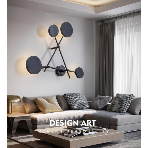 Sconces 85cm приведенные стены черного листового железа высоты диаметра 107cm акриловые современные