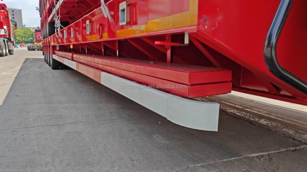 CIMC 4 Axles Customized Professional Wide Load Low Bed Semi-trailer