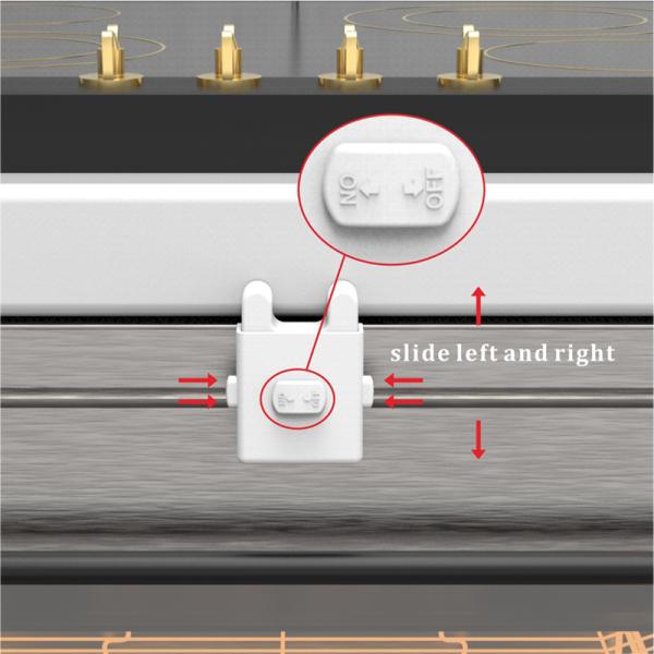 Heat Resistant Plastic White Adhesive Baby Safety Lock For Home Oven Guard