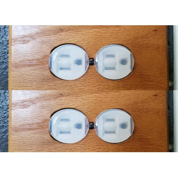 Clear Child Safety Socket Covers / Outlet Plug Socket Covers Electric Protect