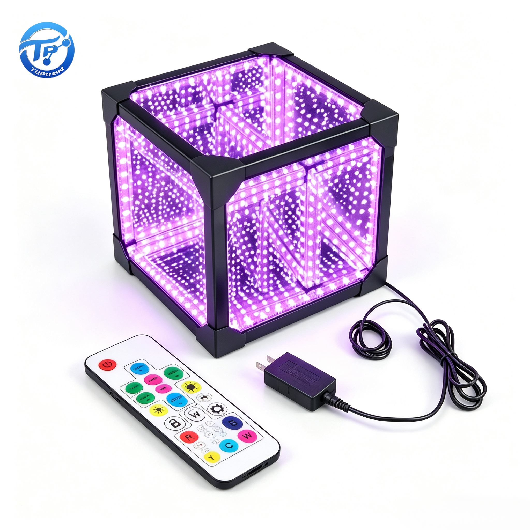 IR Remote Controlled Infinity Cube LED Light Wedding Event Commercial Lighting