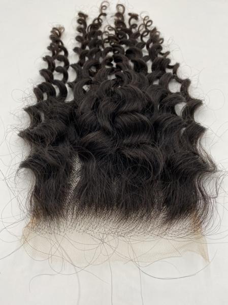 Italy Curly  5x5  HD Lace Frontal 10A Brazilian Italy Curly Frontal Closure Human Hair 100% Unprocessed Virgin Ear to Ear Lace Frontal Human Hair Pre Plucked with Baby Hair 150% natural color