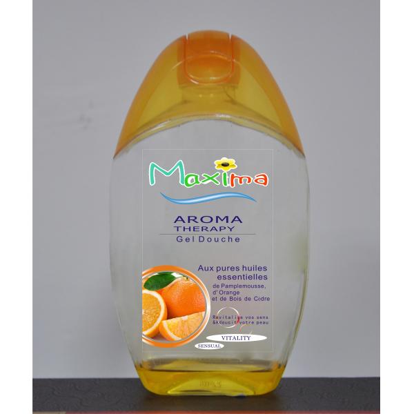 Eco-friendly natural essences oil orange Aroma Shower Gel 300ml for women