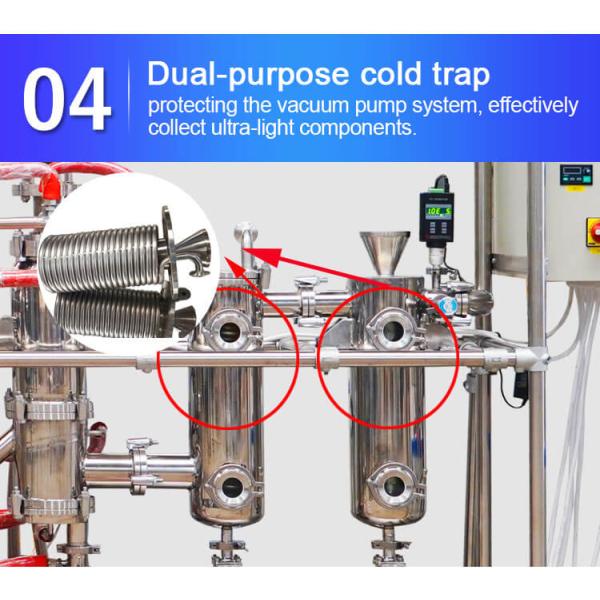 OEM Wiped Film Evaporator TOPTION Industrial Essential Oil Extraction Machine