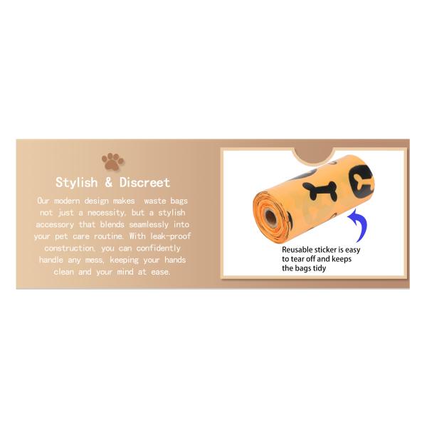 Customize Logo Pet Poop Clean Bags EPI Biodegradable Dog Cat Waste Garbage Bags 315 Count