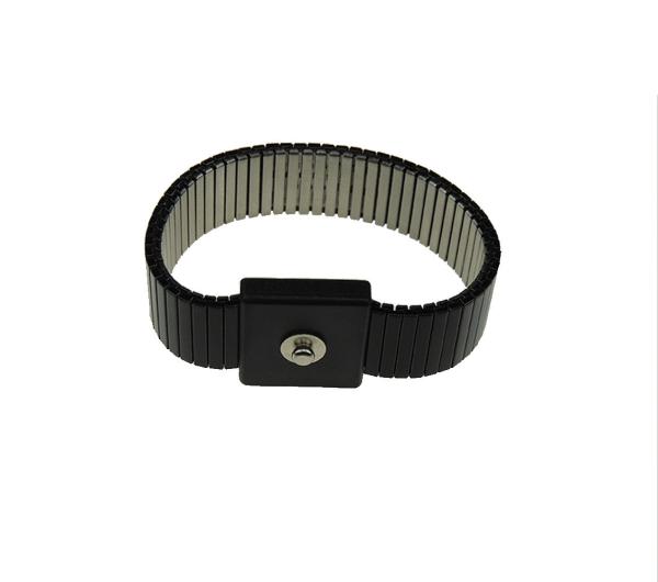 Stainless Steel Back Plant 1.8m PU Anti Static ESD Bracelet
