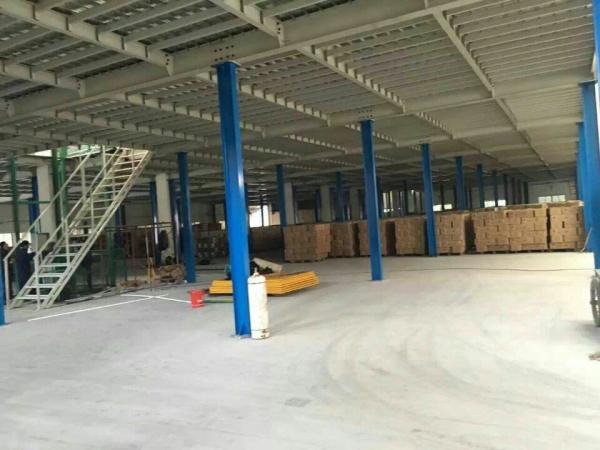 Estrutura de aço de segurança pisos industriais de mezzanine, plataforma de armazenamento de mezzanine montada