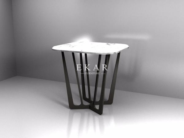 2017 New Design Simple Style Modern Designs Grey Marble Coffee Table ZZ-ZS1718