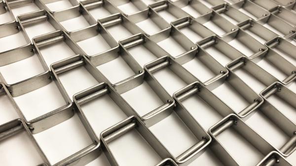 Food Grade Heat Resistent 304 316 316L Stainless Steel Conveyor Belt