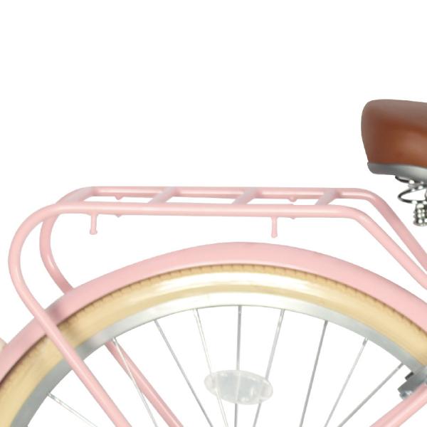 Alumínio de liga Feminina 26 polegadas Cruiser Bike Rosa City Bike 1 velocidade