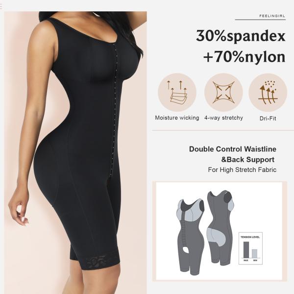 Control Level Firm HEXIN Women's Seamless Shapewear for Bodyshaping and Butt Lifting