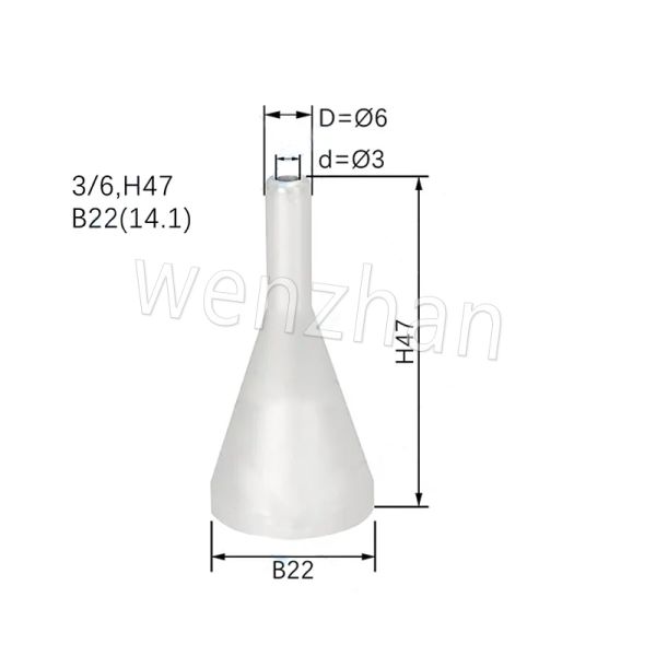 Ersa New SMT Selective Wave Soldering 114609 3.0/6.OMM H=47MM B14.1 nozzle